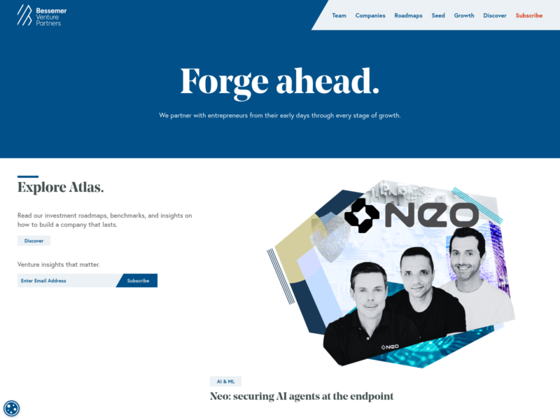 BVP website screenshot