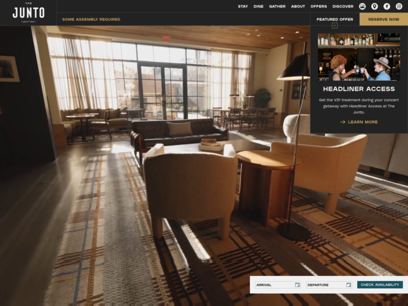 The Junto website screenshot